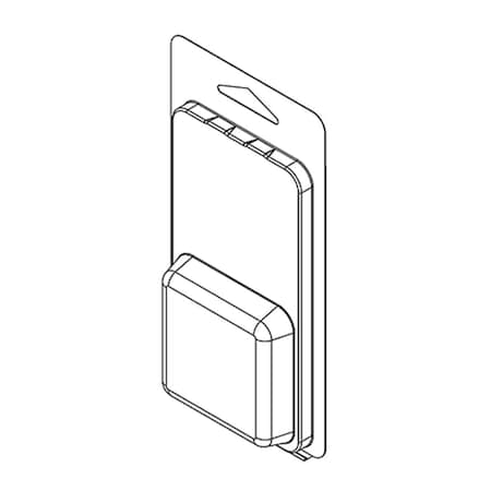 Visipak Thermoform-CLAMSHELL-#100-6.125-3.125-2.107-2.107-0.500-0.010-CLEAR, 1000PK 100TF